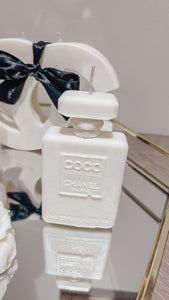Chanel Coco perfume bottle soy wax candle