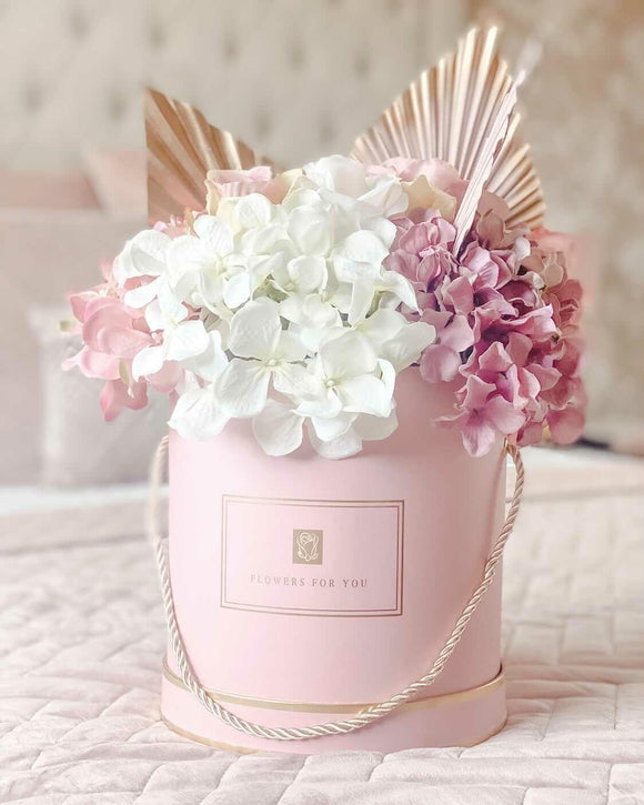 Pink flower box 