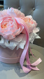 Blush Pink Floral Hatbox Arrangement