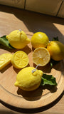 2 lemons soy wax candle set