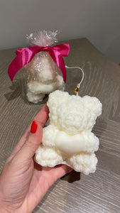 Soy wax bear candle