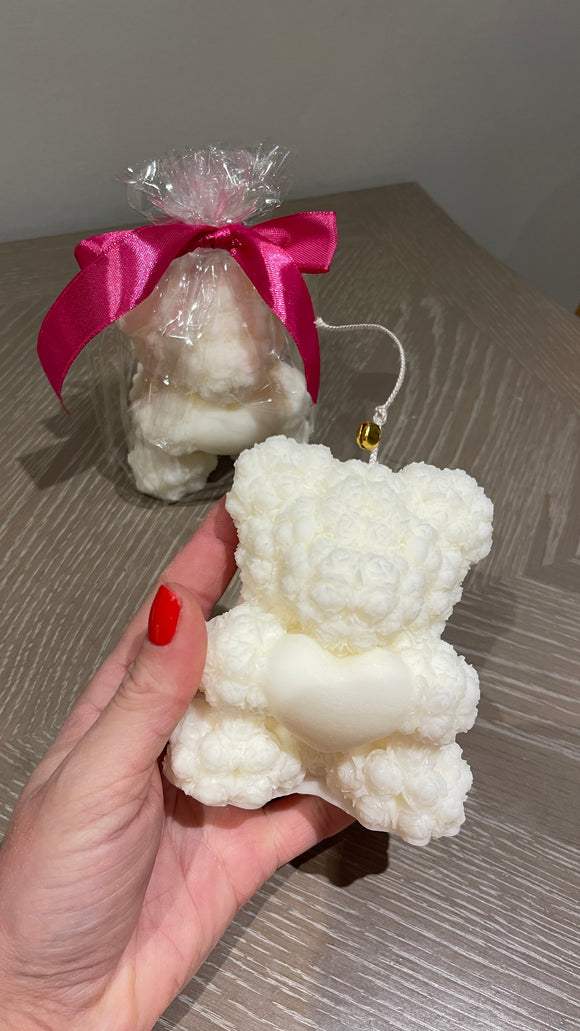 Soy wax bear candle