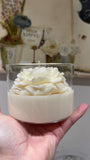 Small peony soy wax candle