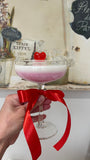 Cherry coctail candle