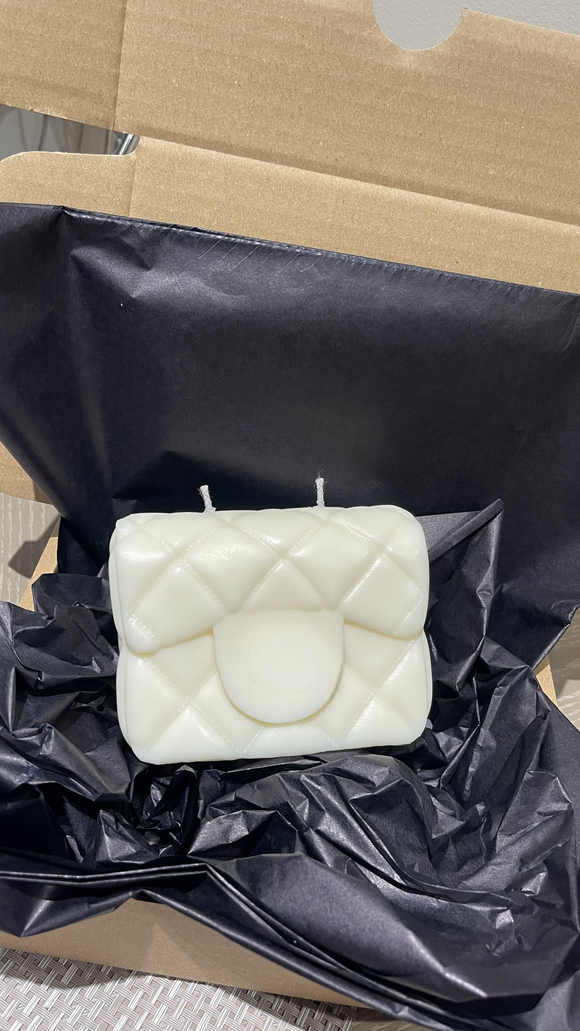 Luxury handbag soy wax candle