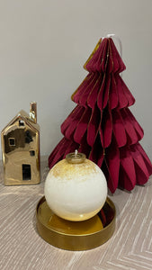 Ceramic soy wax Christmas bauble