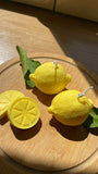 2 lemons soy wax candle set