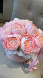 Blush Pink Floral Hatbox Arrangement