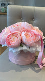 Blush Pink Floral Hatbox Arrangement