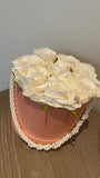 Artificial roses flower box