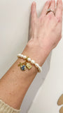 Travel lover pearl bracelet