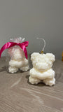 Soy wax bear candle