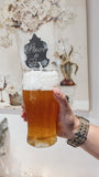 Realistic beer pint glass candle